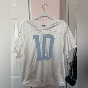RSQ White and Blue Athletic Jersey